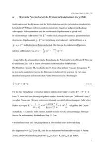 1 Elektrische Polarisierbarkeit des H