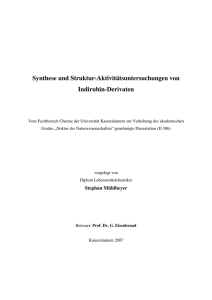 Synthese und Struktur-Aktivitätsuntersuchungen von Indirubin