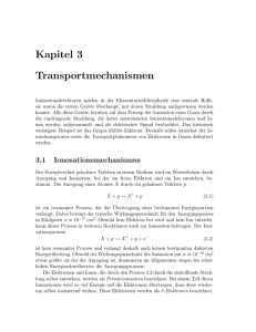 Kapitel 3 Transportmechanismen - HERA-B
