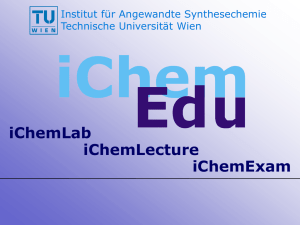 iChemLab - Home Page des Fachbereiches Chemie der TU Wien