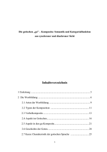 Die gotischen „ga” – Komposita: Semantik und Kategorialfunktion