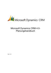 2 Unternehmensmanagement mit Microsoft Dynamics CRM 4.0