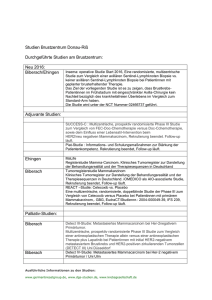 Studien Brustzentrum Donau-Riß - Brust-Zentrum Donau-Riss