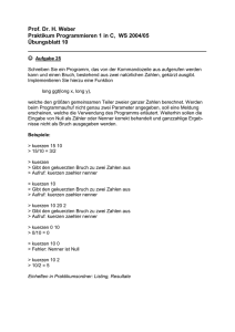 Übungsblatt 10