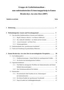 Gruppe als Gedächtnismedium