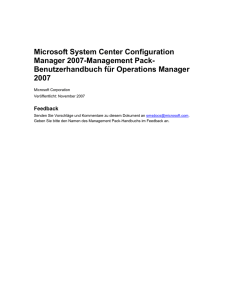 Berichte für das Configuration Manager 2007