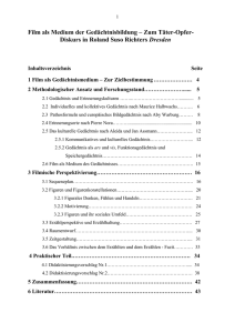 1 Film als Medium der Gedächtnisbildung – Zum Täter