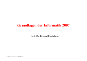 Grundlagen der Informatik 2007
