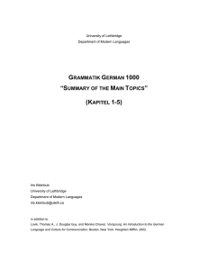 grammatik german 1000 - U of L Class Index