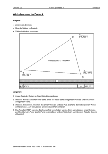 Winkelsumme im Dreieck