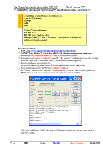 Skript Datenbank MySQL mit PHP 2,93 MB Word 2003