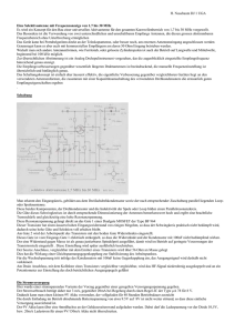 Eine Selektivantenne mit Frequenzanzeige von 1,7 bis 30 MHz