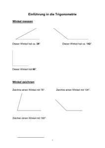 Einführung in die Trigonometrie