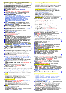 XHTML (eXtensible HyperText Markup Language) Syntax und