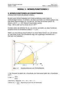 modul 3 : winkelfunktionen 2