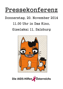 Pressekonferenz Donnerstag, 20. November 2014 11.00 Uhr in Das