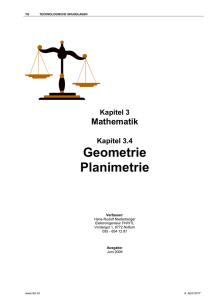 3.4 Geometrie Planimetrie