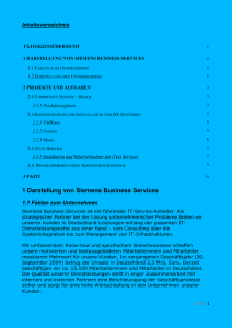 1 Darstellung von Siemens Business Services