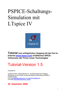 PSPICE-Schaltungs-Simulation mit