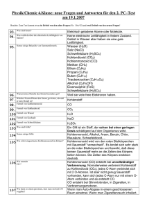 Antworten für den ersten Test