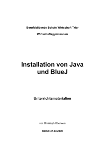 Java-BlueJ-Installation