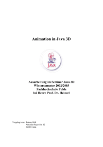 Animation in Java 3D