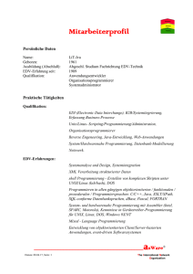 Mitarbeiterprofil - asWare consult GmbH