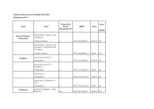 Schulbuchliste für das Schuljahr 2011/2012 - Bertha-von