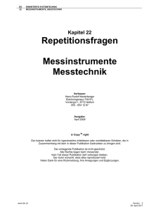 Messfehler Analog-Messinstrument