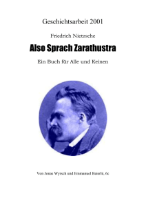 Also Sprach Zarathustra – Friedrich Wilhelm Nietzsche