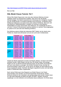 SQL Model Clause Tutorial, part one