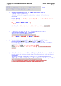 3. Schriftliche Wiederholung aus Physik Donnerstag, 27. Februar 1997