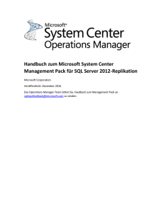 SQL Server 2012-Replikationsansichten