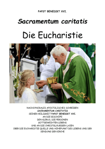 Sacramentum caritatis (Benedikt XVI., Eucharistie)