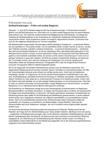 Pressemitteilung - Deutsche Gesellschaft für Nuklearmedizin