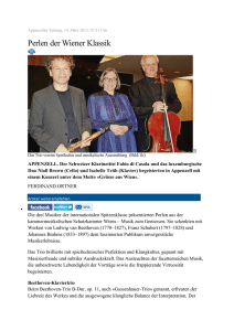 Appenzeller Zeitung, 10. März 2015, 07:51 Uhr Perlen der Wiener