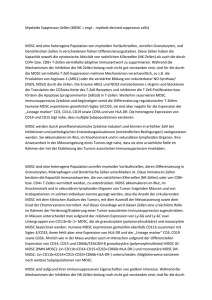 Myeloide Suppressor-Zellen (MDSC = engl.: myeloid