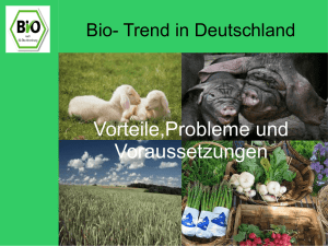 Bio- Trend in Deutschland