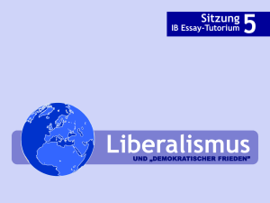 Liberalismus - IB Tutorium WS 2009/10