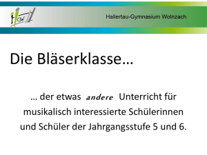 Blaeserklasse-2017 Powerpoint - Hallertau