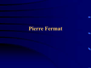 Präsentation Pierre Fermat