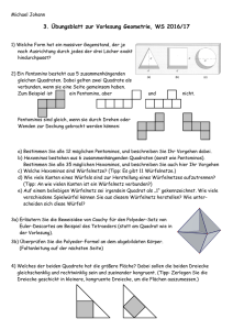 3. Übungsblatt zur Vorlesung Geometrie, WS 2016/17