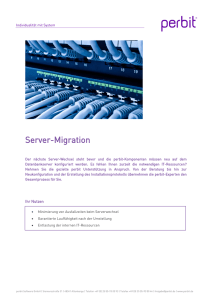 Server-Migration - perbit Software GmbH