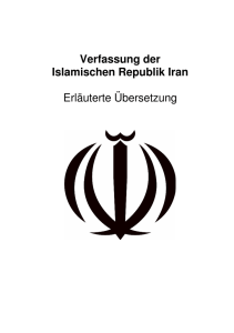 Verfassung der Islamischen Republik Iran Erläuterte Übersetzung