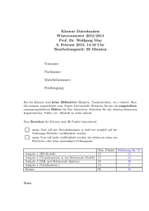 Klausur WS1213 mit Musterlösungen