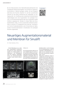 Neuartiges Augmen ta tionsmaterial und Membran für