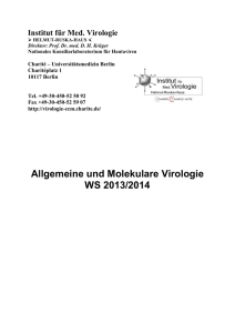 Allgemeine und Molekulare Virologie WS 2013/2014