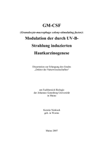 GM-CSF - Johannes Gutenberg