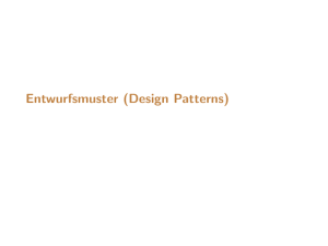 Entwurfsmuster (Design Patterns)