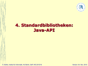 Organisation des Java-API
